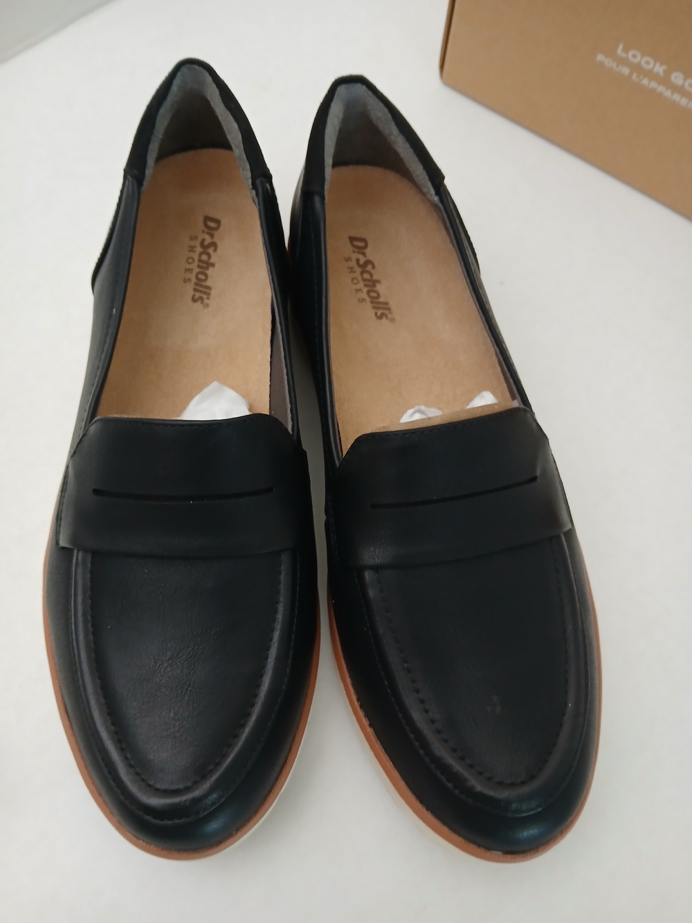 Black Women's Slip-On Loafers - Comfortable Casual Shoe Size 6/ 6.5M $40 - Picture 4 of 11
